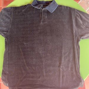 Men’s velour polo shirt